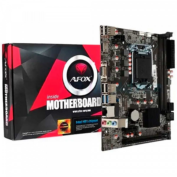 Placa Mãe Afox Ih81-ma6 Chipset H81 Intel Lga 1150 Ddr3 Matx