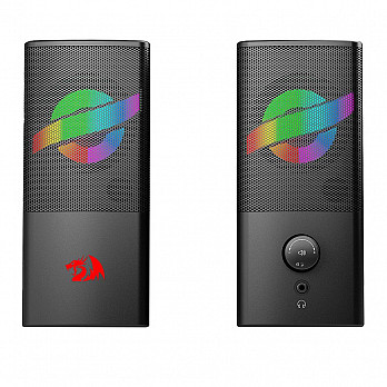 Caixa de Som Gamer Redragon Air, 6W RMS, RGB, USB, 150Hz/20KHz, Preto - GS530