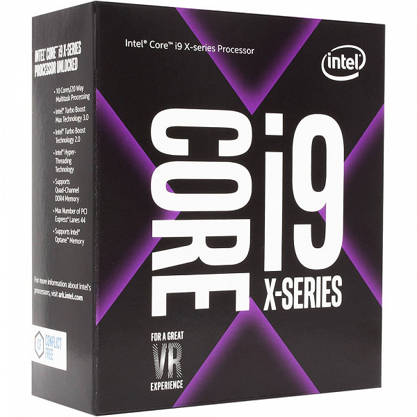 Processador Intel i9-7960X Skylake Cache 22MB, 2.8GHz (4.4GHz Max Turbo), LGA 2066 - BX80673I97960X