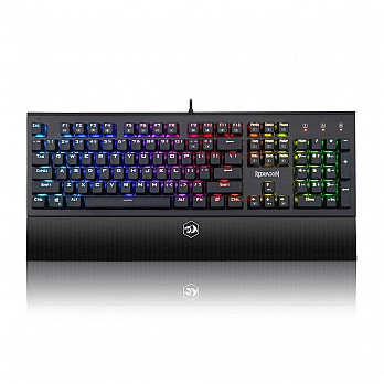 Teclado Mecânico Gamer Redragon Dark Aryaman, RGB, Switch Outemu Blue, ABNT2 - K569 RGB