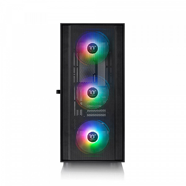 Gabinete Gamer Thermaltake H570 TG ARGB, Mid Tower, Vidro Temperado, Black, E-ATX, Sem Fonte, Com 4 Fans, CA-1T9-00M1WN-00