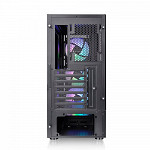 Gabinete Gamer Thermaltake S200 TG ARGB, Mid Tower, Vidro Temperado, ATX, Black, Sem Fonte, Com 3 Fans, CA-1X2-00M1WN-00