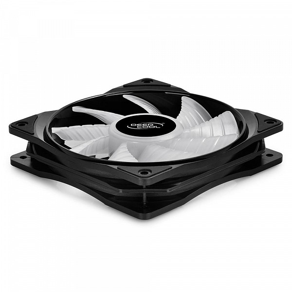 Kit Cooler DeepCool CF 120 com 3 Unidades, RGB, 12cm - DP-FA-RGB-CF120-3