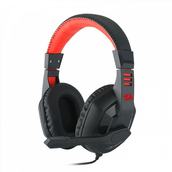 Headset Gamer Redragon Ares Preto e Vermelho P2 Com Microfone - H120