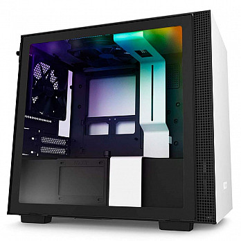 Gabinete Gamer NZXT H210i, Mini Tower, Com 2 Fans, Vidro Temperado, White, S-Fonte, CA-H210I-W1