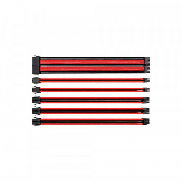 Cabo Mod Sleeved Preto e Vermelho 30cm Thermaltake AC-033-CN1NAN-A1
