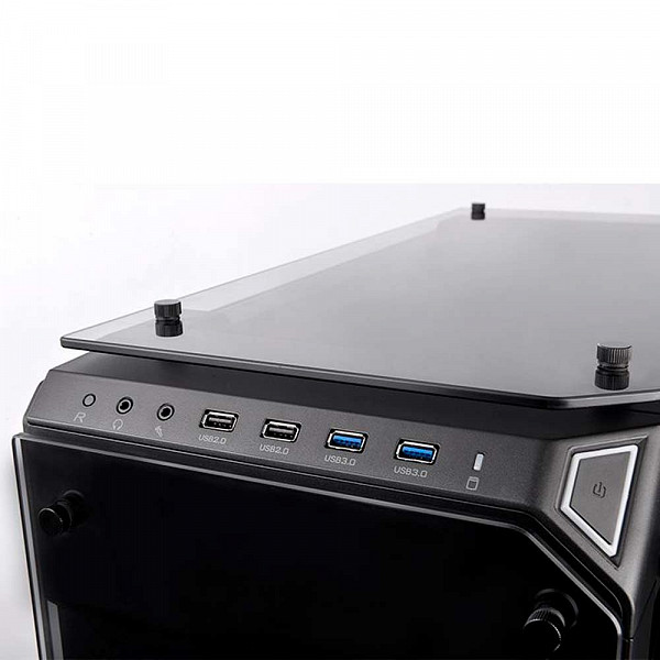 Gabinete Gamer Thermaltake View 71 ARGB Edition, Full Tower, Com 3 Fans, Vidro Temperado, Black, Sem Fonte, CA-1I7-00F1WN-03