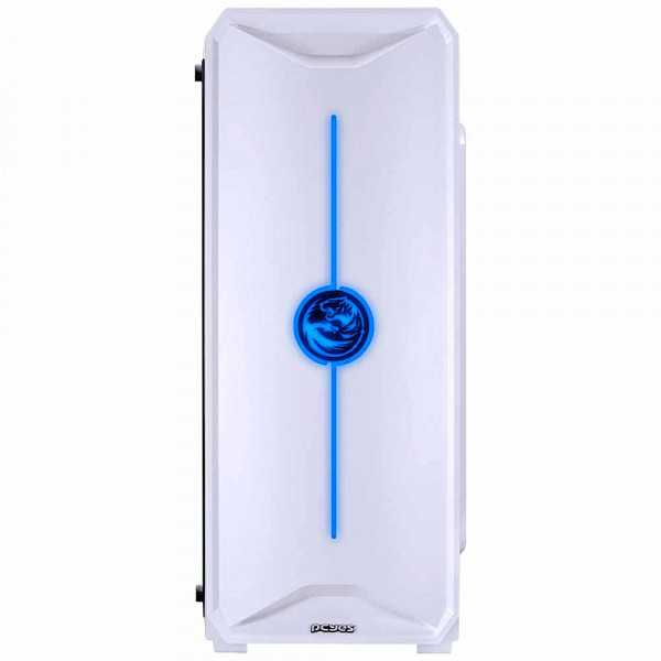 Gabinete Gamer PCYes Nova Branco com 1 Fan Led 7 Cores, Lateral em Acrílico - NOVBC7C1FCA