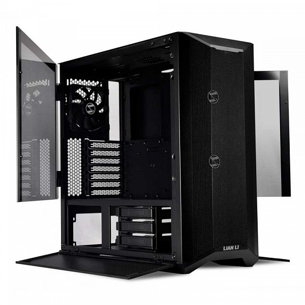 Gabinete Gamer Lian Li, Lancool II Mesh Performance X, Mid Tower, Vidro Temperado, Black, Sem Fonte, Com 2 Fans