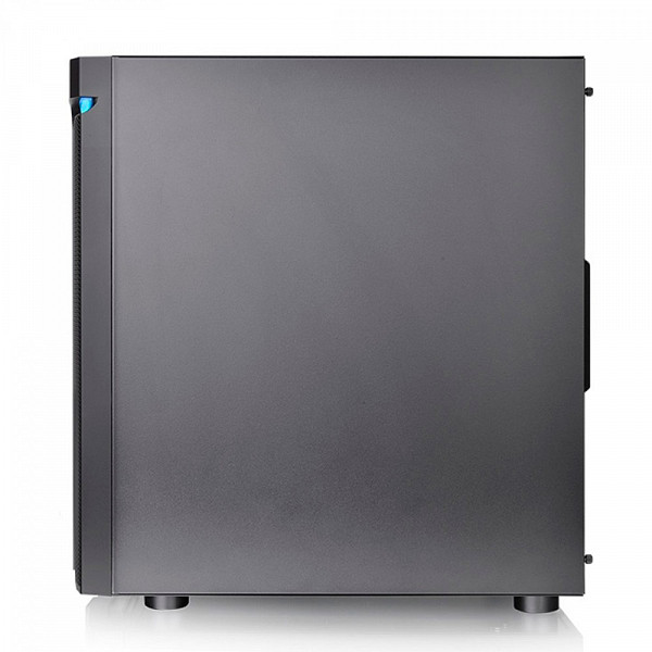 Gabinete Gamer Thermaltake H590 TG ARGB, Mid Tower, Vidro Temperado, Black, E-ATX, Sem Fonte, Com 2 Fans, CA-1X4-00M1WN-00