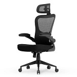 Cadeira de Escritório Ergonômica DT3 Vita Headrest, Até 110Kg, Mesh Spandex, Preto - 14228-7