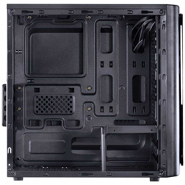 Gabinete Gamer PCYes Venus sem Fonte, Mid Tower, USB 3.0, 2 Fans LED Azul, Preto com Lateral em Acrílico - VENPTAZ2FCA