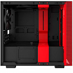 Gabinete Gamer NZXT H210i, Mini Tower, Com 2 Fans, Vidro Temperado, Red, S-Fonte, CA-H210I-BR