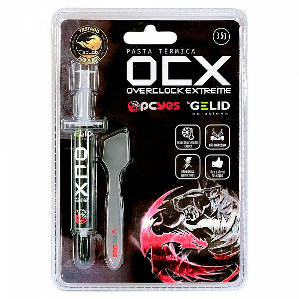 Pasta Térmica PCYes OCX By Gelid 3.5g - OCX03-5GLD