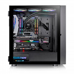 Gabinete Gamer Thermaltake H570 TG ARGB, Mid Tower, Vidro Temperado, Black, E-ATX, Sem Fonte, Com 4 Fans, CA-1T9-00M1WN-00