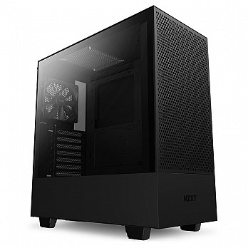 Gabinete Gamer NZXT H510 Flow, MID Tower, com FAN, Lateral em Vidro Temperado, Preto - CA-H52FB-01