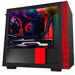Gabinete Gamer NZXT H210i, Mini Tower, Com 2 Fans, Vidro Temperado, Red, S-Fonte, CA-H210I-BR