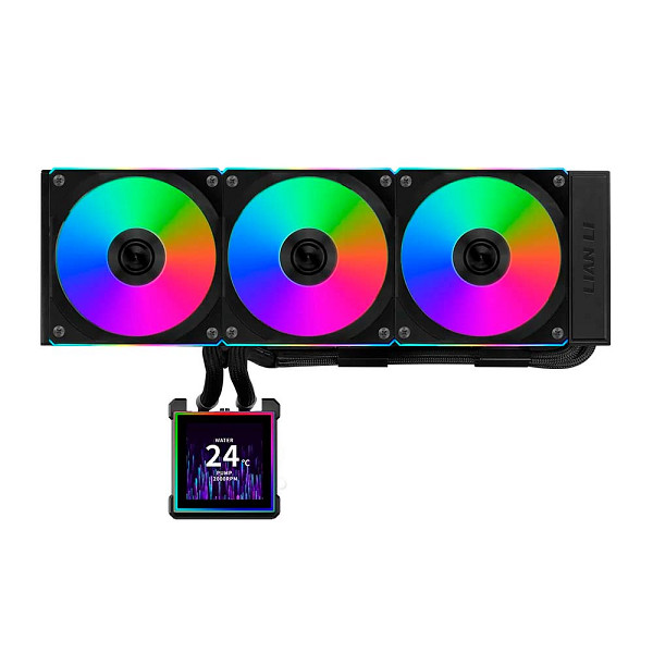 Water Cooler Lian Li Hydroshift II LCD-S 360CL Uni Fan Cl Wireless Preto Rgb Display Lcd 360mm - GHS2LCDS36CB
