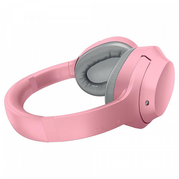 Headset Gamer Sem Fio Razer Opus X, Cancelamento Ruídos ANC, Drivers 40mm, Bluetooth, USB-C, Quartz Rosa - RZ04-03760300-R3U1