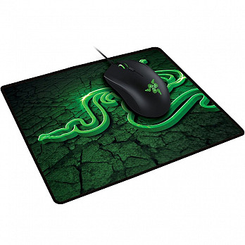 Combo Gamer Mouse Razer Abyssus e Mousepad Goliathus Control Fissure