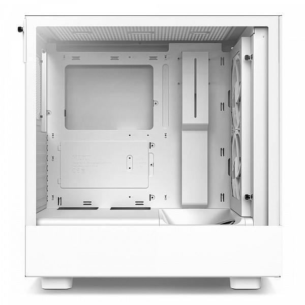 Gabinete NZXT H5 Elite Edition, Mid Tower, RGB, ATX, Lateral e Frontal em Vidro Temperado, 3x Cooler Fan, Branco - CC-H51EW-01