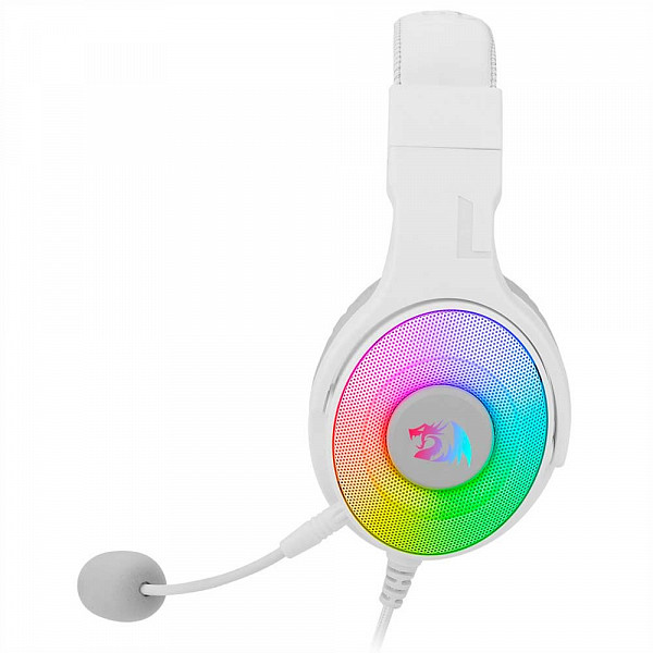 Headset Gamer Redragon Pandora 2 Lunar, RGB, USB + 3.5mm, Branco - H350RGB-1
