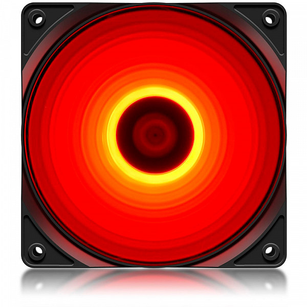 Cooler para Gabinete Deepcool RF120R, Led Red, 120mm, DP-FLED-RF120-RD