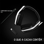 Headset Sem Fio Gamer ASTRO A20 Gen 2, USB, para PlayStation 5/4 PC Mac, Branco/Azul - 939-001877