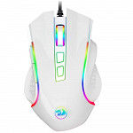 Mouse Gamer Redragon Griffin, RGB, Branco Lunar 7200 DPI  - M607W