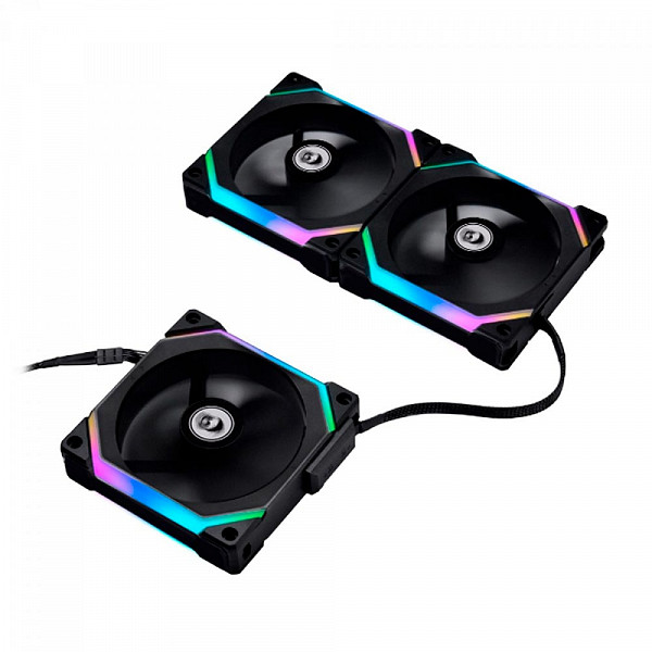 Kit Fan Com 3 Unidades Lian Li Uni Fan Redragon Spec, 120mm, ARGB, Black, UF-SL120-3B SI