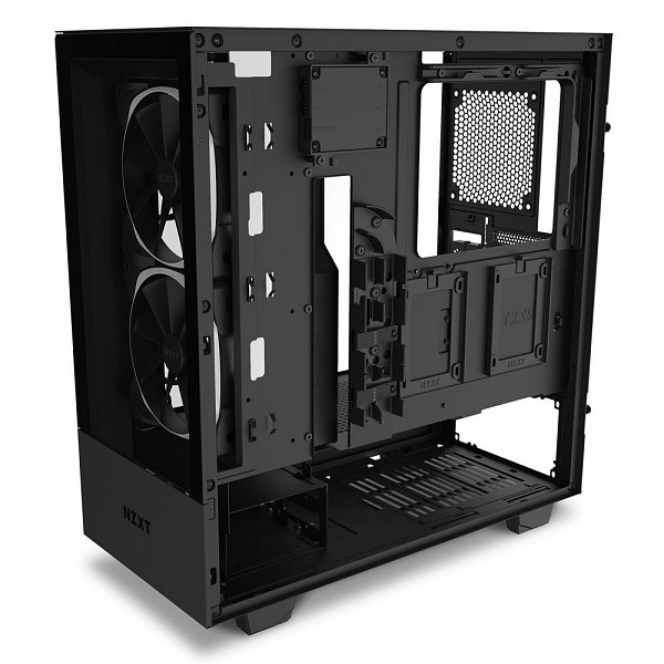 Gabinete Gamer NZXT H510 ELite, Mid Tower, Com 2 Fans, Vidro Temperado, Black, S-Fonte, CA-H510E-B1