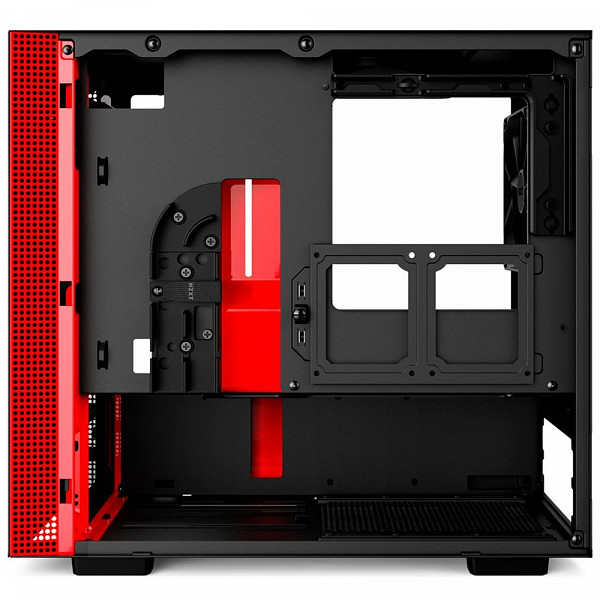 Gabinete NZXT H200, ITX, Vermelho - CA-H200B-BR