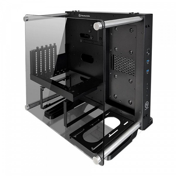 Gabinete Thermaltake Core P1 TG Preto com Vidro Temperado CA-1H9-00T1WN-00