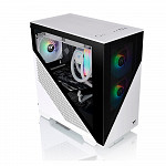 Gabinete Gamer Thermaltake Divider 170 TG Snow ARGB, Mid Tower, Vidro Temperado, White, M-ATX, Sem fonte, Com 2 Fans, CA-1S4-00S6WN-00