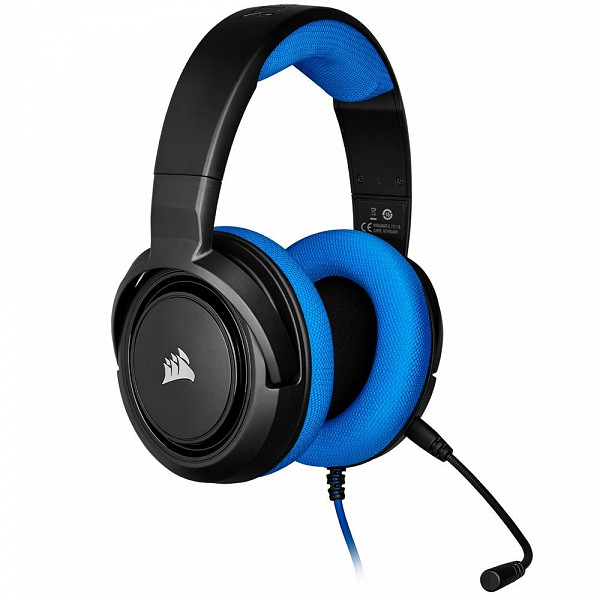Headset Gamer Corsair HS35 Stereo, Drivers 50mm, Azul - CA-9011196-NA