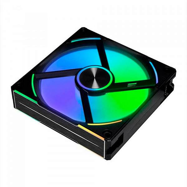 Kit Fan Lian Li com 3 Unidades Uni Fan AL120 V2, 120mm, ARGB, Black, UF-AL120V2-3B