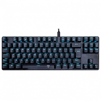 Teclado Mecânico Gamer T-Dagger Bora, Preto, Switch Blue, ABNT2 - T-TGK313-BLUE