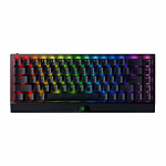 Teclado Mecânico Gamer Sem Fio Razer BlackWidow V3 Mini 65%, Chroma, Wireless/Bluetooth/USBc, Razer Switch Green, US, Preto - RZ03-03891500-R3U1