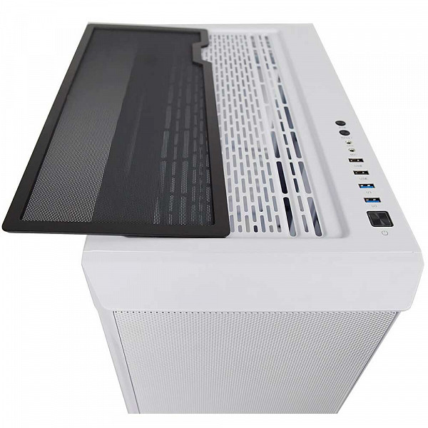 Gabinete Gamer ReDragon Demolisher, Mid Tower, Vidro Temperado, White, ATX, Sem Fonte, Sem Fan, GC-706W