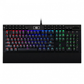 Teclado Mecânico Gamer Redragon Yama RGB, Outemu Purple, Anti-Ghosting, Descanso de Pulso, Preto - K550RGB-1