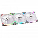 Kit Fan com 3 Unidades, Lian Li, Uni SL120, RGB, 120mm, Hidráulico, 1900RPM, White UF-SL120-3W