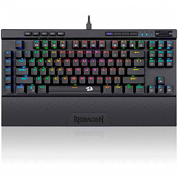 Teclado Mecânico Gamer Óptico Redragon Magic-Wand Switch Outemu Brown DIY RGB Abnt-2 - K587RGB-PRO (Brown)