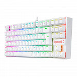 Teclado Magnético Gamer Redragon Kumara Pro Lunar White RGB Branco Switch Azul