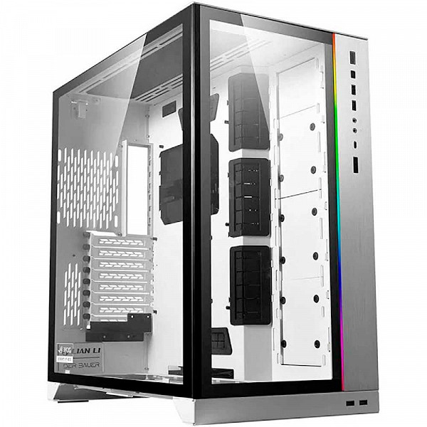 Gabinete Gamer Lian Li O11 Dynamic XL, Full Tower, Vidro Temperado, White, Sem Fonte, Sem fan, O11DXL-W