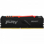Memória Kingston Fury Beast RGB, 16GB, DDR4, 3200MHz, CL16 - KF432C16BBA/16