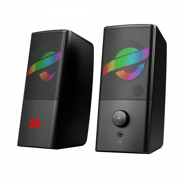 Caixa de Som Gamer Redragon Air, 6W RMS, RGB, USB, 150Hz/20KHz, Preto - GS530