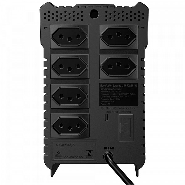 Estabilizador SMS 500VA Revolution Speedy Bivolt 16620