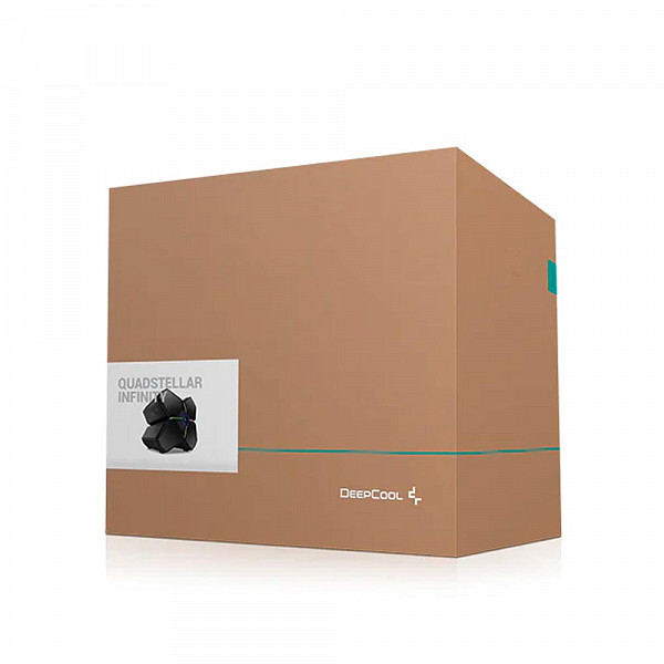 Gabinete Gamer DeepCool, Quadstellar Infinity, RGB, Lateral de Vidro, Preto,  R-QUADSTELLAR-G-1