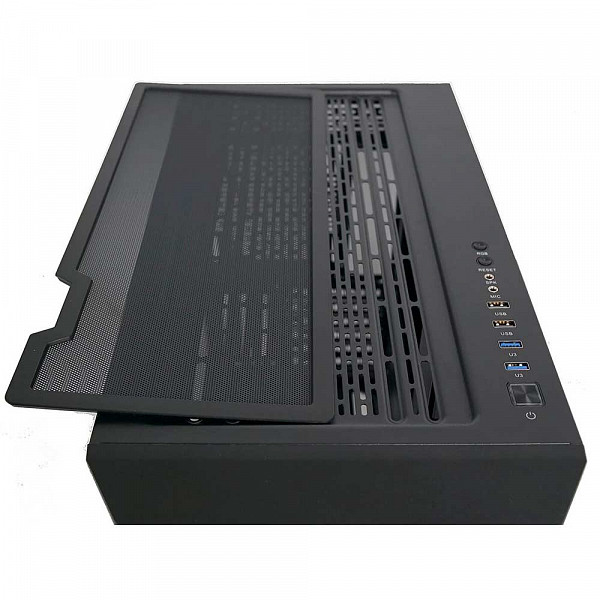 Gabinete Gamer ReDragon Demolisher, Mid Tower, Vidro Temperado, Black, ATX, Sem Fonte, Sem Fan, GC-706B