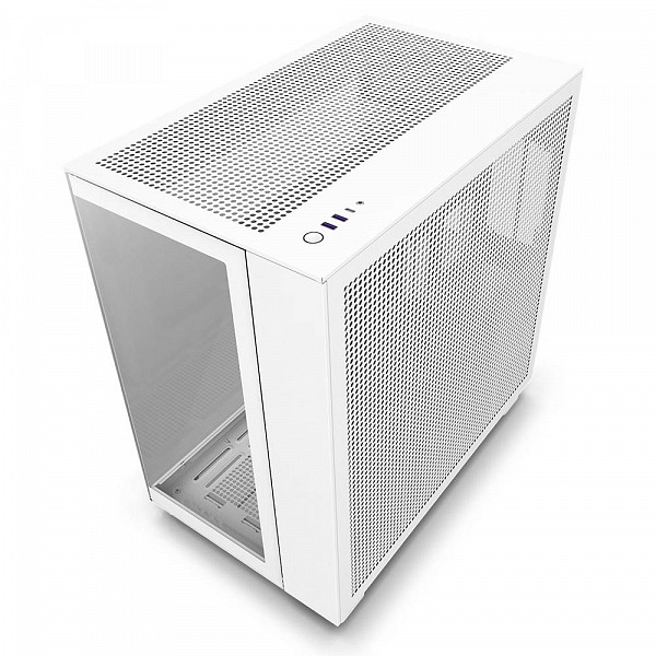 Gabinete Gamer NZXT H9 Flow, Mid Tower, ATX, Lateral e Frontal em Vidro, Branco - CM-H91FW-01